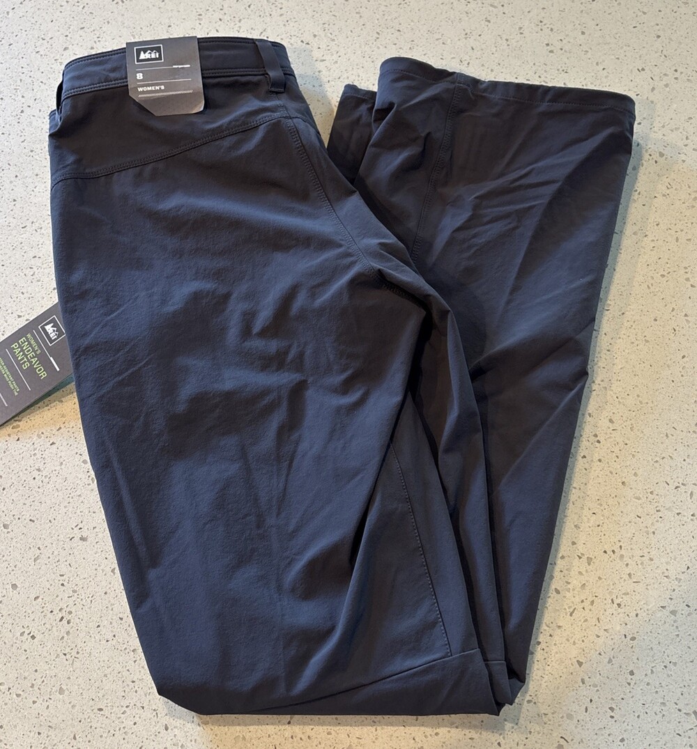 REI Co-op Endeavor Hiking Pants Size 8 Tech Stretch Cargo Travel Gray